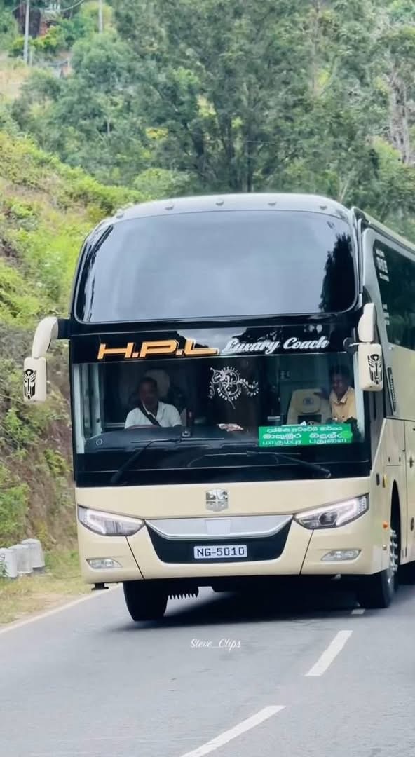 HPL Luxury Coach NG-5010 on the hill country highway